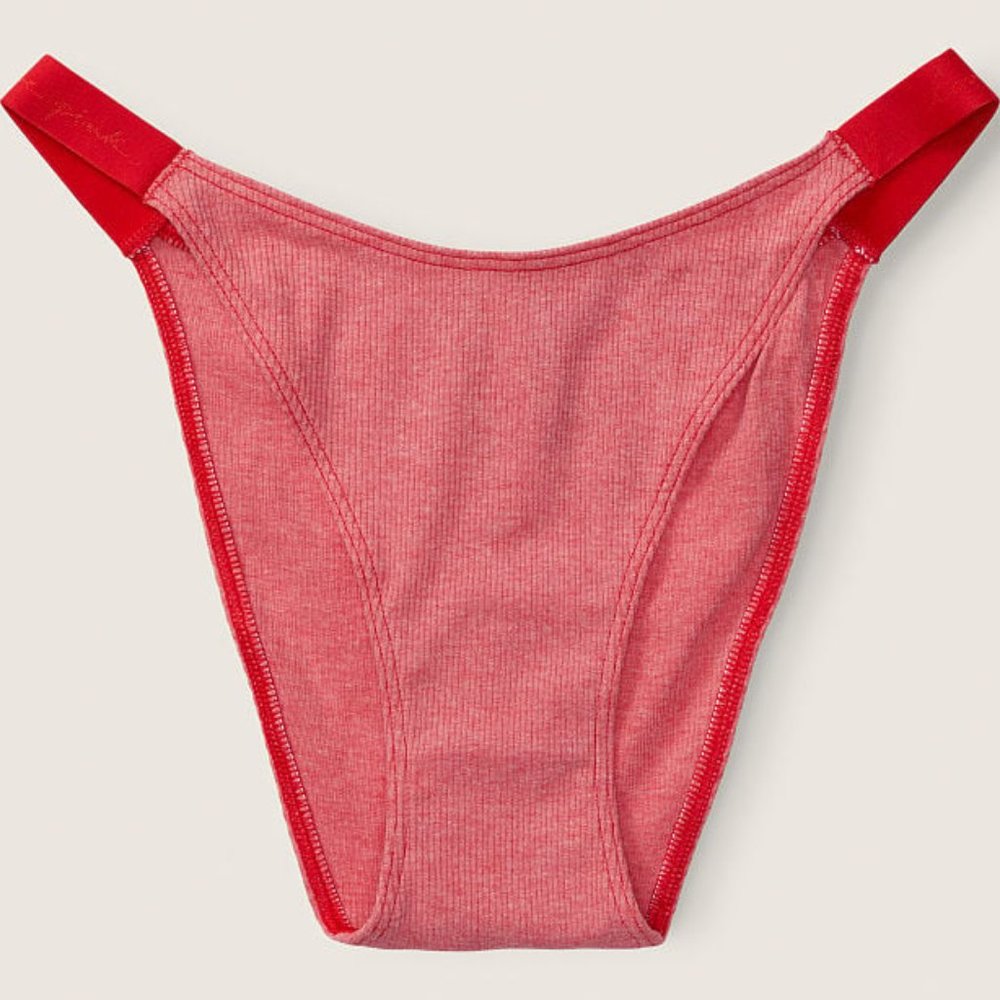 Pink Victoria's Secret High Leg Logo Binkini Panty NWT